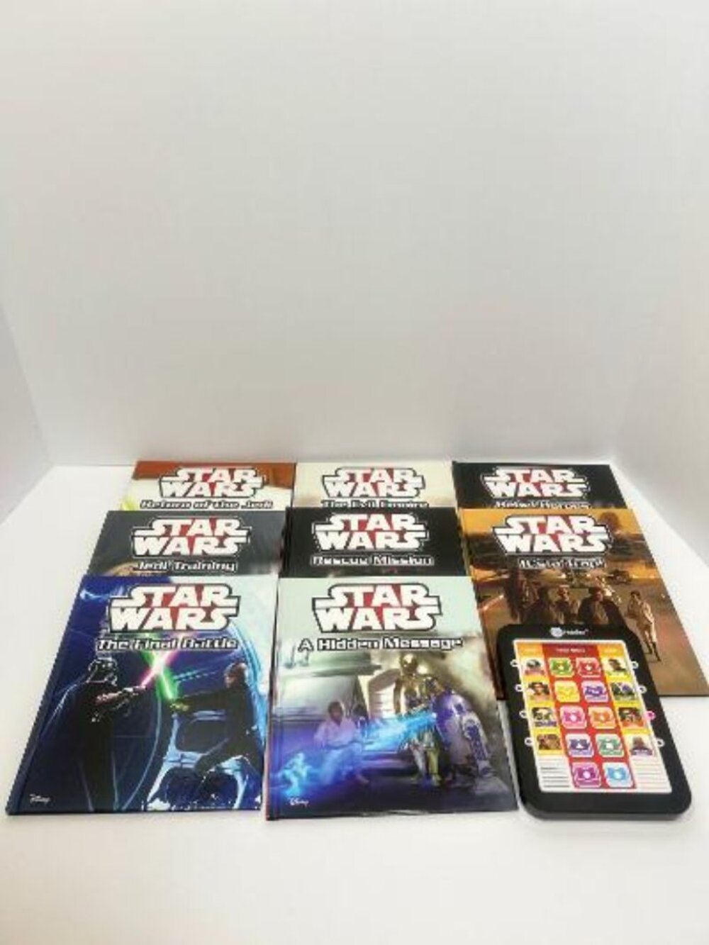 Star Wars Disney Play A Sound Reader Electronic 8 Books Set Tested & Working